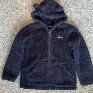 Patagonia Fleece Zip-up - Navy Blue - Size 5T